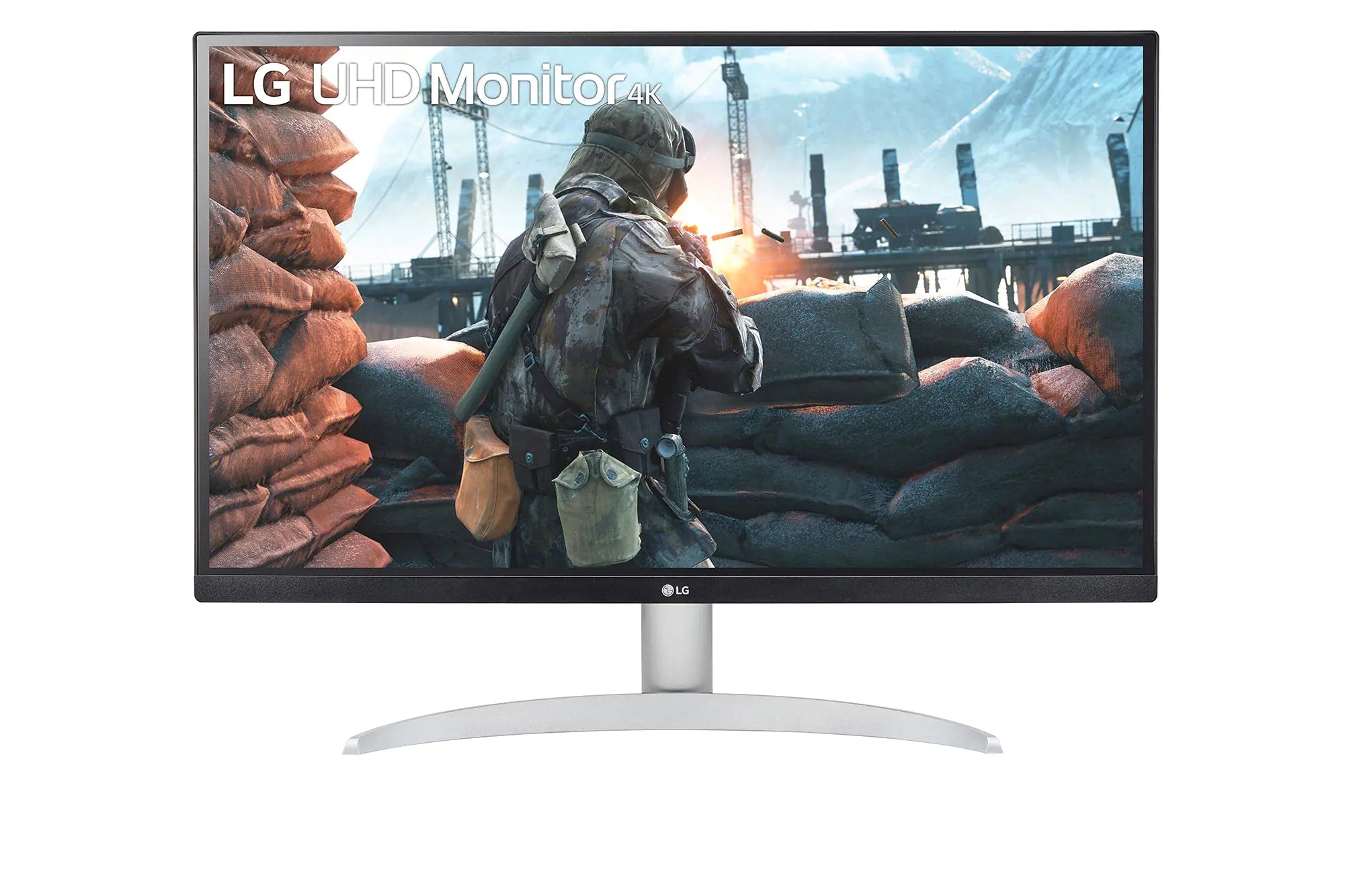LG 27UP600-W 27" 4K UHD IPS Monitor DCI-P3 95% 5ms (GTG) HDMI VESA DisplayHDR 400 AMD FreeSync Black Stabilizer OnScreen Control Reader Mode White
